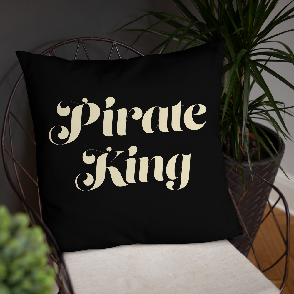 Flip-Side Pirate King & Queen Accent Pillow